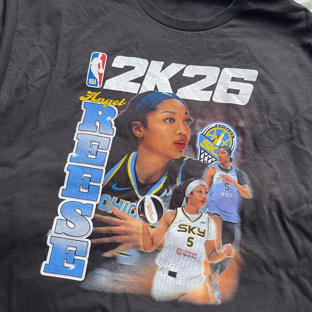Angel Reese NBA 2k26 Chicago Sky tshirt